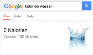 google-kalorien-wasser
