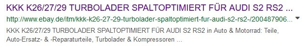 Bild: Ohne Breadcrumbs SEO in den SERPS