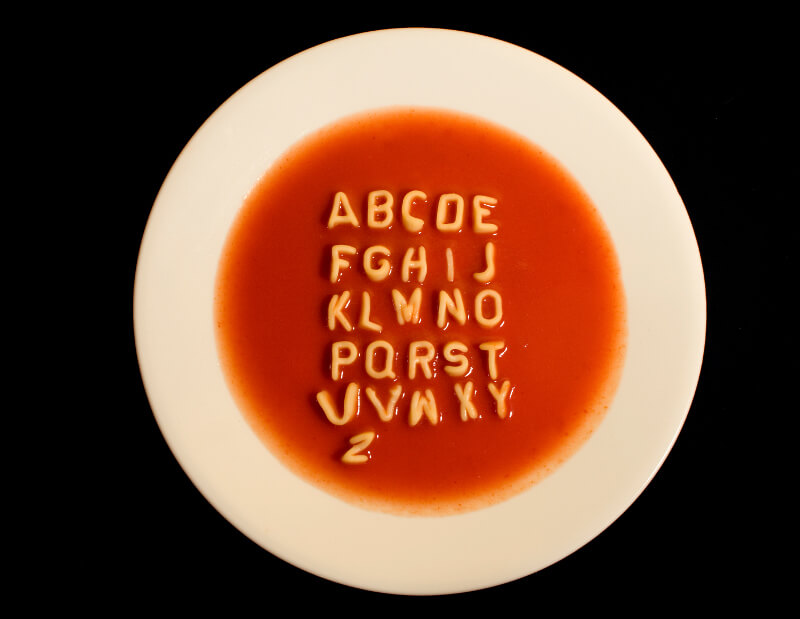 Buchstaben-Suppe